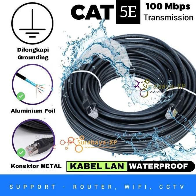 TERMURAH - KABEL LAN WIFI 50 METER OUTDOOR CAT5E SPECTRA