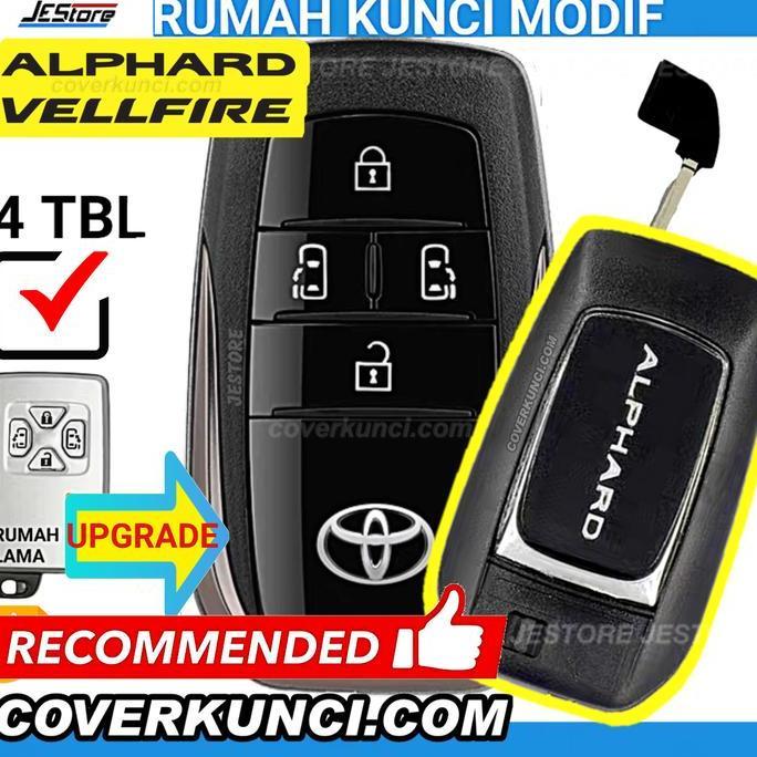 ALPHARD CASING KUNCI ALPHARD TOYOTA REMOTE KEY RUMAH KUNCI MODIF KUNCI