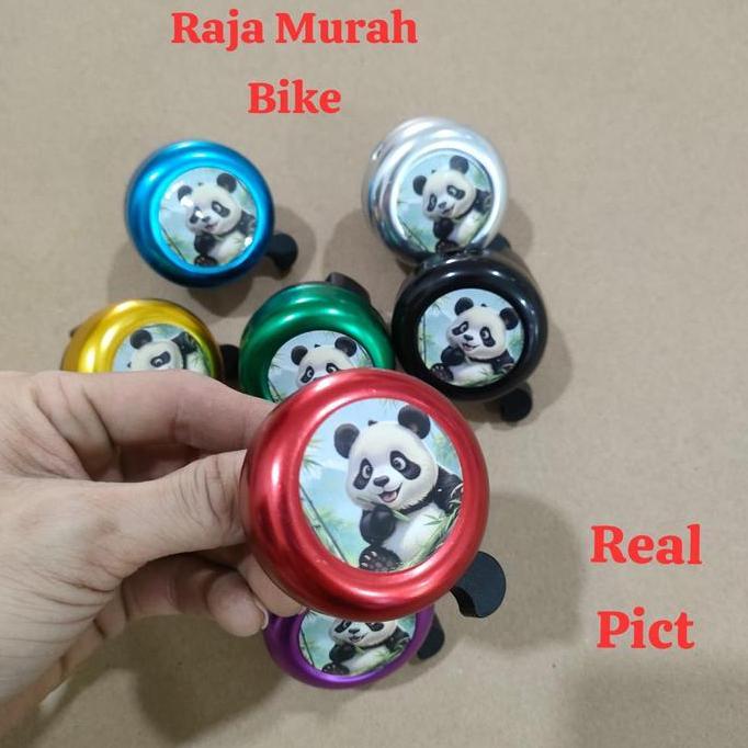 Bell Kring Kring Gambar Panda Aksesoris Sepeda Bell Kring Kring Gambar Panda
