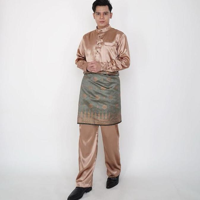 Sale Baju Akad Melayu Pria Setelan Muslim Teluk Belenga Setelan Pengantin Koko Cowok