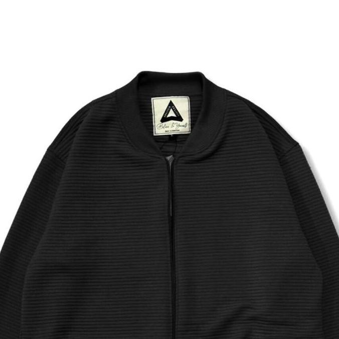 Murah Metamorph Brave Effect | Jacket Compy Salur Bomber Ottoman Unisex Zipper Knit Jaket Sweater Bl