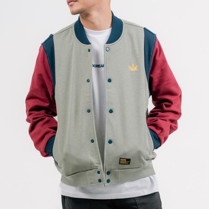 Promo Screamous Jacket Varsity Foojie Olive