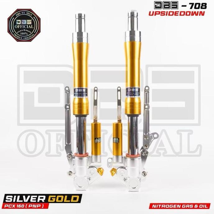 DBS 708 New Special Edition Upside Down Shock Depan Komplit PCX 160 Full CNC VARIO160 ABS BEAT SCOOP