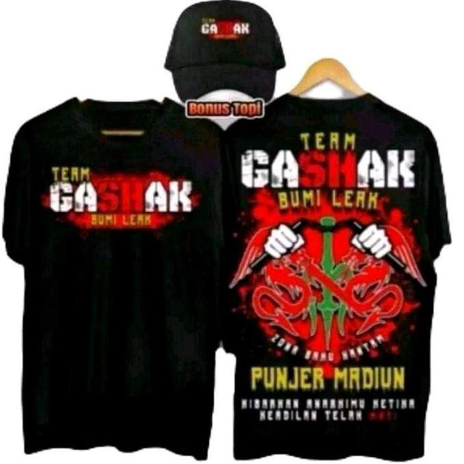 KAOS BONUS TOPI TEAM GASHAK BUMI LEAK PUNJER MADIUN