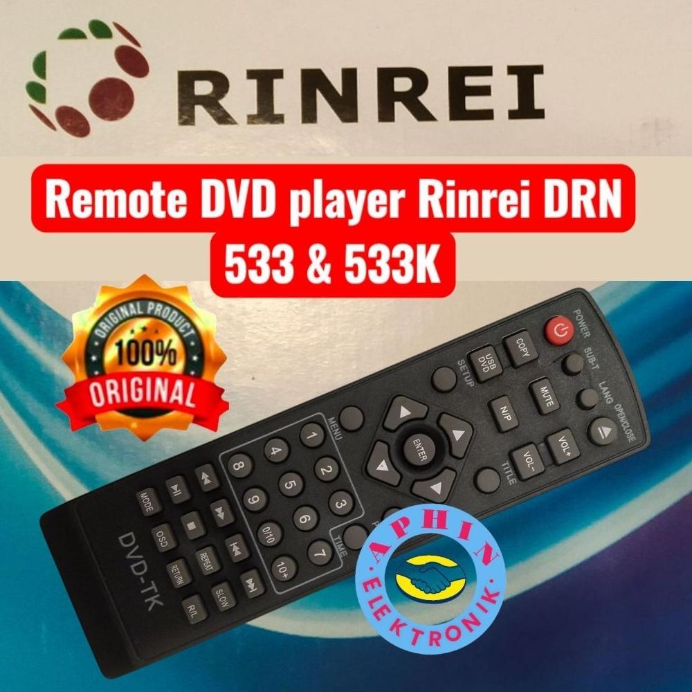 Remot DVD Rinrei 533 Dan 533K Asli