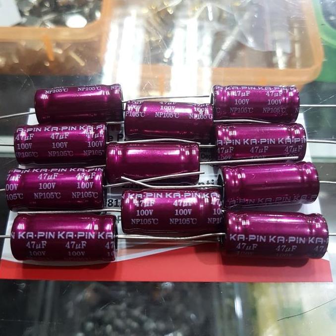 Diskon 47uf 100v non polar/ kapasitor 47-100v nonpolar pcmpu55 Buru Order