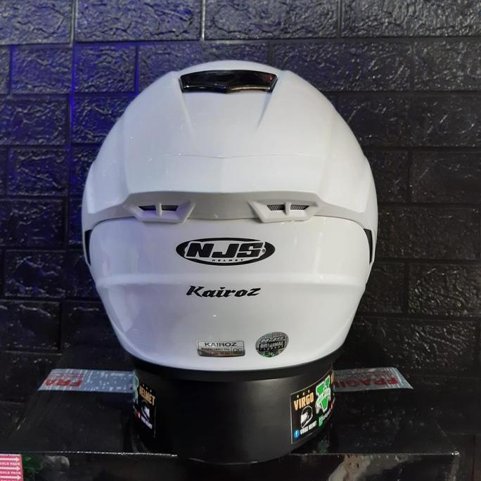 NJS HELM KAIROZ SOLID WHITE|NJS KAIROZ Terlaris