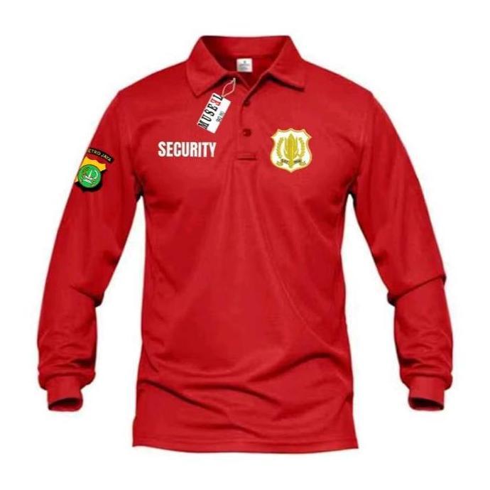Polo SECURITY SSC Legan Panjang Kerah kaos premium // KAOS POLO BERKERAH SECURITY LENGAN PANJANG COD
