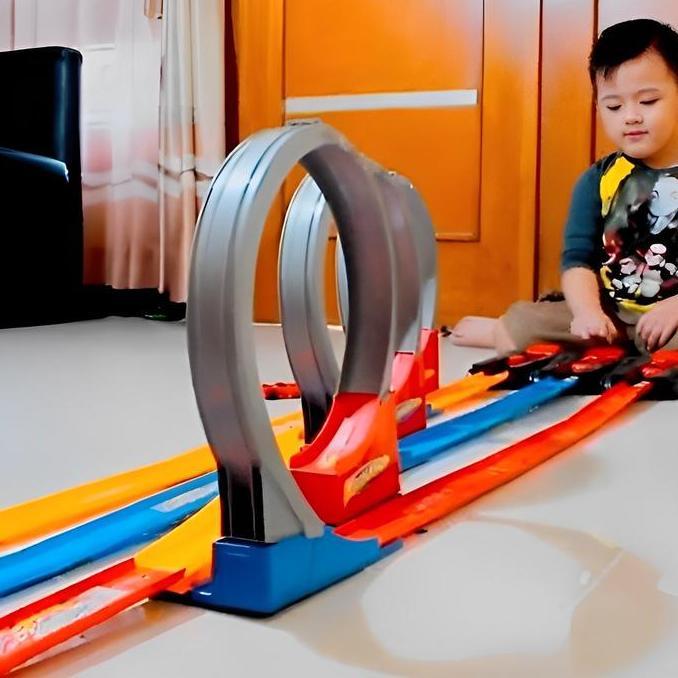 FAMINUYI - DIECAST TRACK RACING HOT WHEELS JALANAN MAINAN ANAK BALAP MOBIL HOT WHEELS MURAH