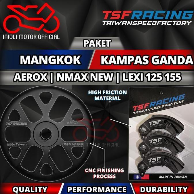 Paket Mangkok Kampas Ganda Tsf Racing Vario 125 150 160 Fi Esp Old Led New Adv Pcx 150 160 Stylo Var