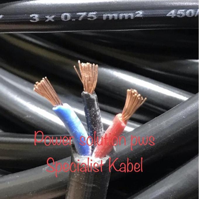 Kabel Nyyhy Serabut asli Tembaga 3x0,75mm 3x 0,75mm 3x0.75mm 3x 0.75mm