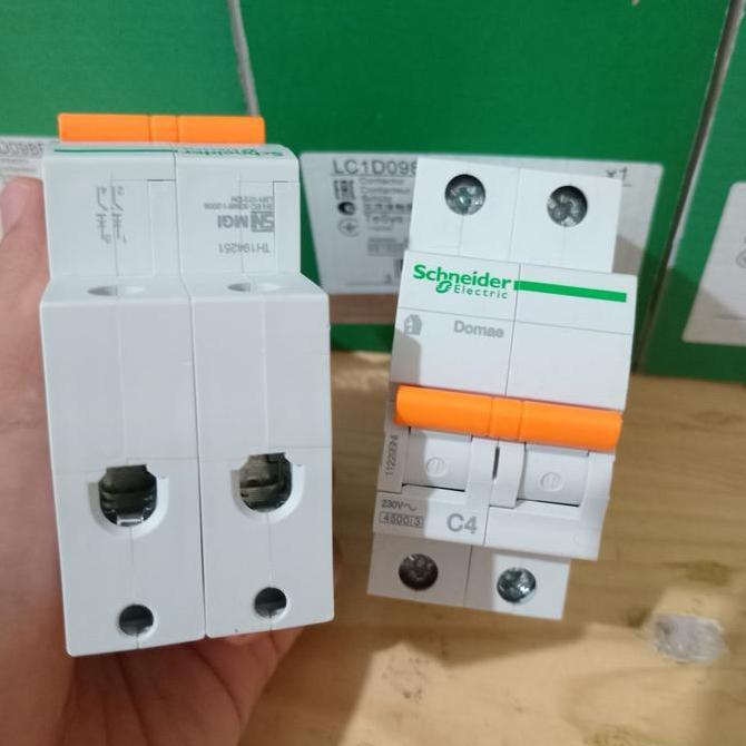 Terjangkau Mcb Domae Schneider 2P 2 Phase 2A 4A Ori