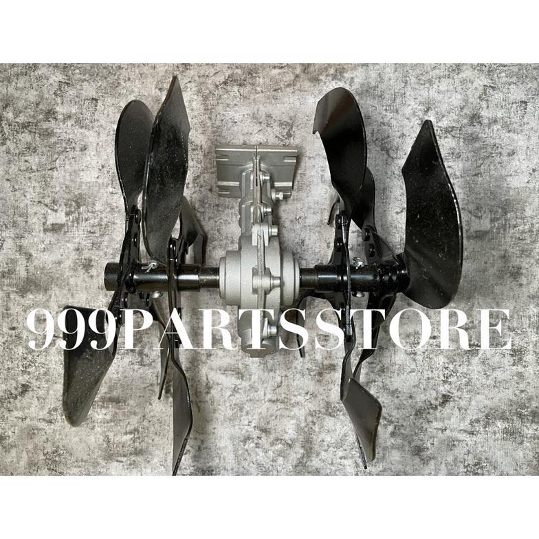 Mini tillermodel kipas  head cultivator cakar penyiang gulma kepala mesin bajak tanah rumput  mini s