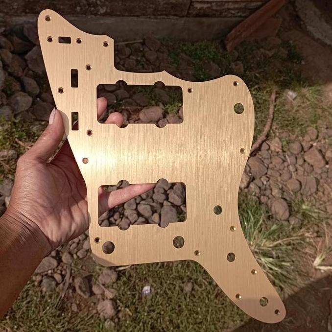Anodized Vintage Gold Jazzmaster Pickguard Gitar Fender Squier