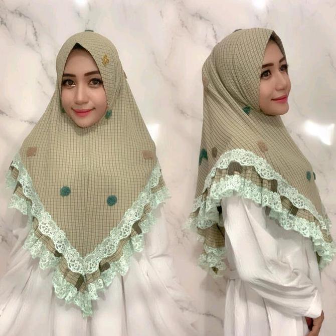 Jilbab Inara renda cantik crincle aiflow by Fo hijab wanita muslim