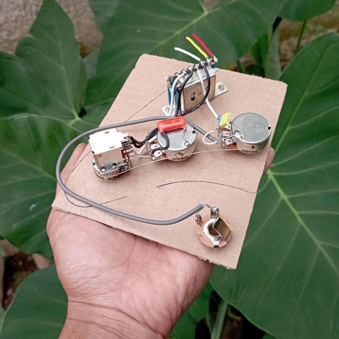 Prewiring Gitar Stratocaster 7 Way Pushpull Wiring Harness Fender Squier