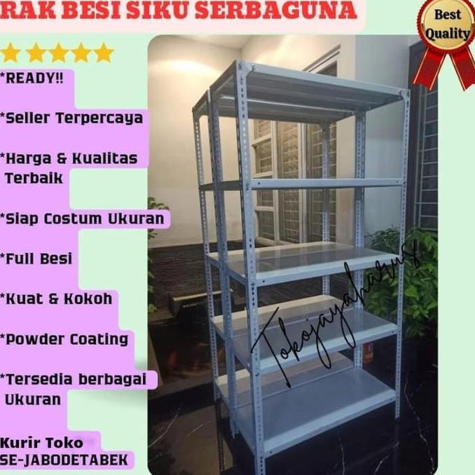 Rak Besi Siku serbaguna / rak besi tebal / rak besi siku lubang