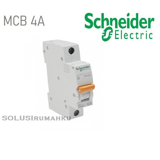Terjangkau Mcb Schneider 4A Sni Sikring 4 Ampere 900 Watt Merlin Gerin