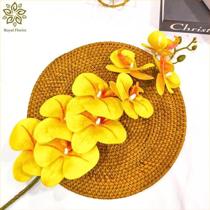 Promo Anggrek Latex Jumbo /Bunga Anggrek Latex Premium/Bunga Hias Dekorasi (NK-285) COD