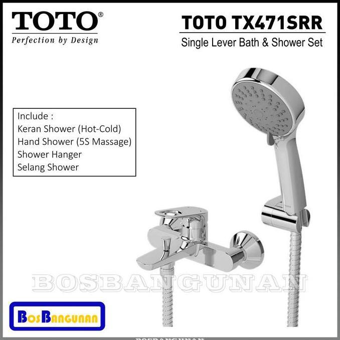 TERMURAH - KERAN SHOWER & BATHTUB TOTO TX471SRR (PANAS DINGIN) / Kran Shower Bathtub TOTO TX 471 SRR