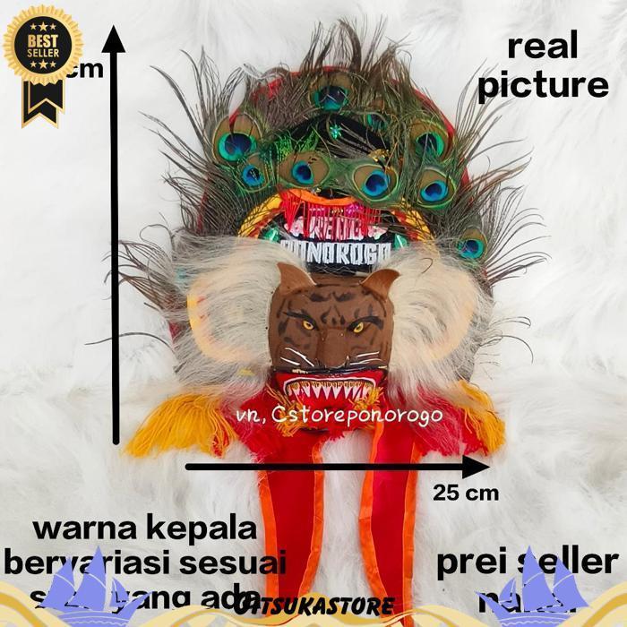 Reog Asli 30 Cm / Reog Anak / Reog Asli / Reog Ponorogo / Reog / Ponorogo / Barongan / Devil / Ganon