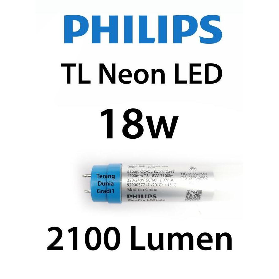 Lampu TL LED 18w Philips 2100 lumen Philips Neon LED 18w 2100 lumen Philips TL LED master 18w 2100 l
