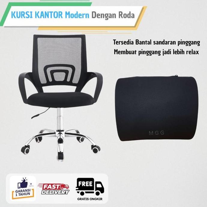 Terlaris Mgg- Kursi Kantor Office Chair Hidrolik Home Office Furniture Kursi Kerja Adjustable Dengan