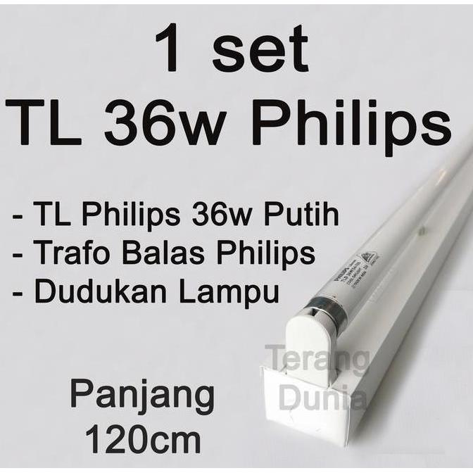 TERBARU - Kap Lampu TL 36w Rumah Lampu TL 36w Dudukan TL 36w Kap Housing TL 36w