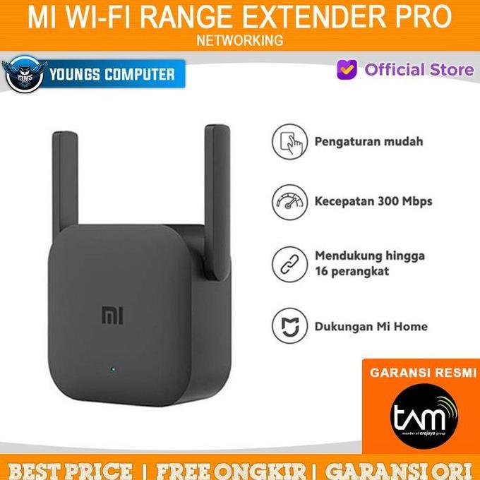 Xiaomi Mi WiFi Range Extender Pro N300 300Mbps Router Repeater 2 Antena Garansi Resmi 12 Bulan