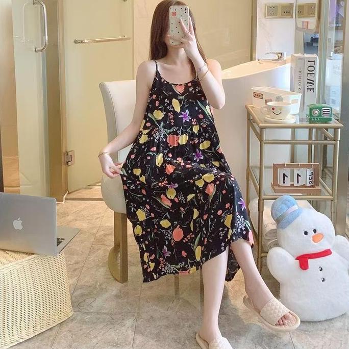 DR255 - KINIE DASTER WANITA MOTIF YUMI TALI SATU RAYON VISCOSE KAIN ADEM LEMBUT MOTIF DRESS KIMONO P