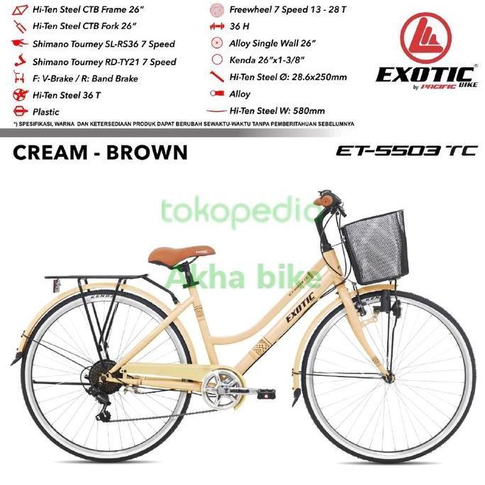 Terbaru Sepeda Mini 26" Ctb Exotic Et- 5503 Sepeda Kranjang