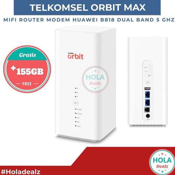 MIFI TELKOMSEL ORBIT MAX 150 GB WIFI ROUTER HUAWEI B818 64/5G ORIGINAL