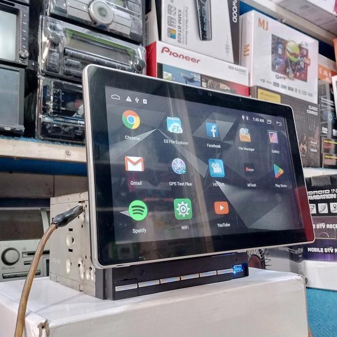 head unit android 10 inch mtech layar floating bisa rotary