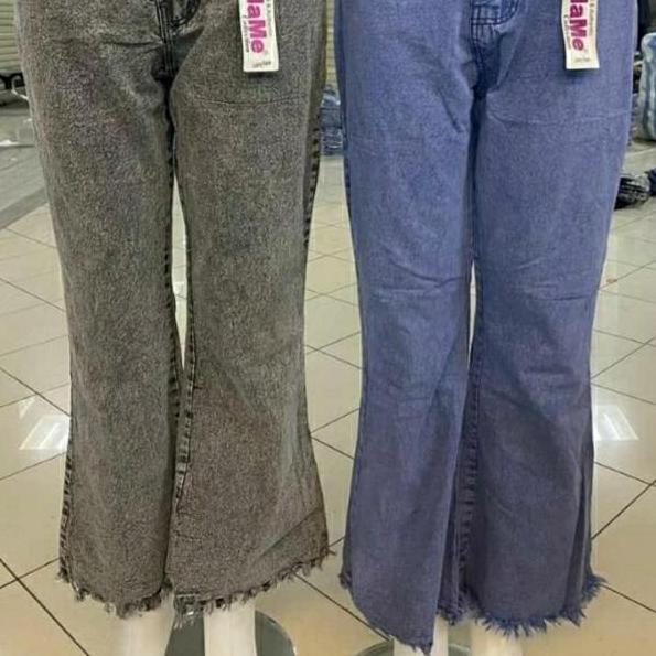 DE15 - Luna kulot jubrai Rawis Jeans denimTerbaru Trend Kulot Jeans Wanita