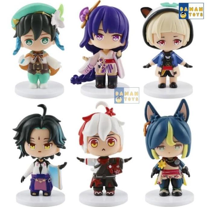 Figure Genshi Impact Kazuha Barbatos Belzebul Xiao Sayu Tighnari Anime