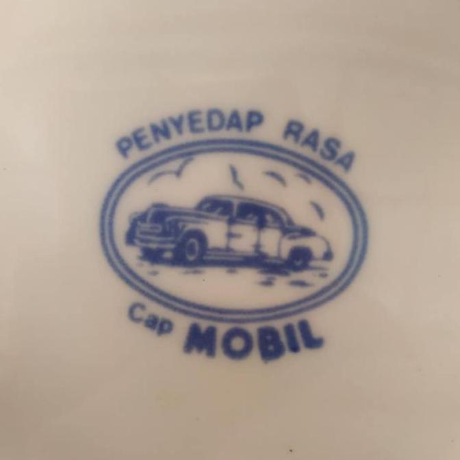 Sepasang Piring Keramik Penyedap Rasa Cap Mobil