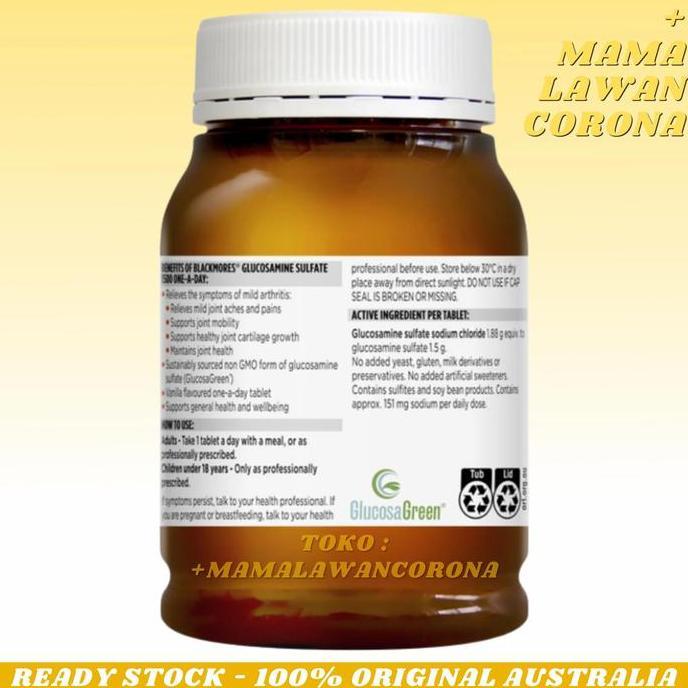 BLACKMORES Glucosamine Sulfate 1500mg 180 Tablet 1500 mg Tablets