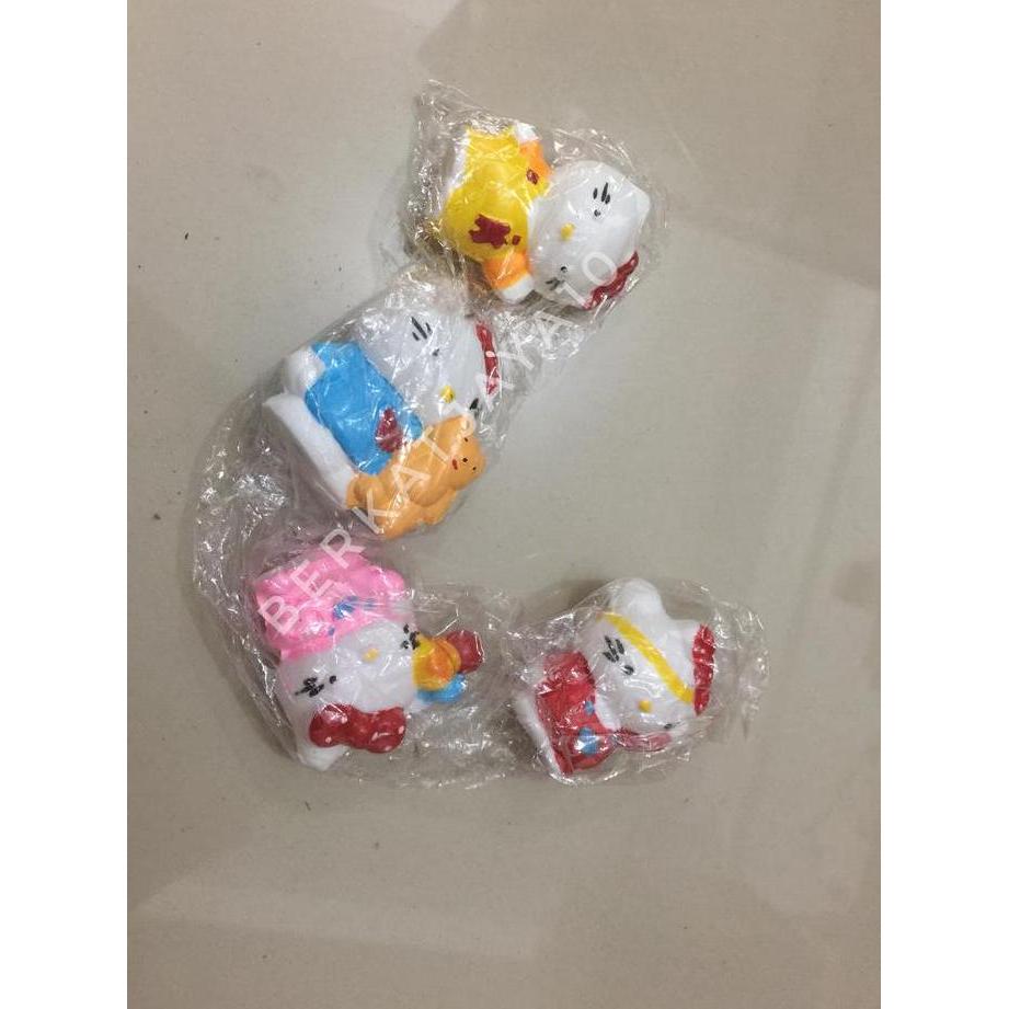 Topper Hello Kitty Figure Set Figurine Hiasan Kue Tart Ulang Tahun