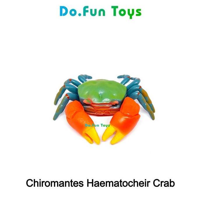 Chiromantes Haematocheir Crab Figure / Miniatur Kepiting Chiromantes