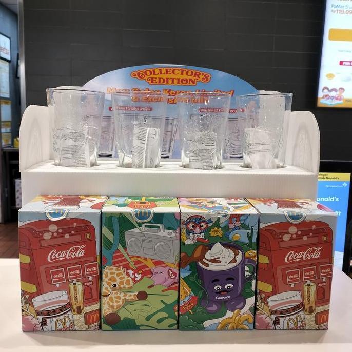 Collector's edition happy meal glass cup mcd cola mattel shrek minions