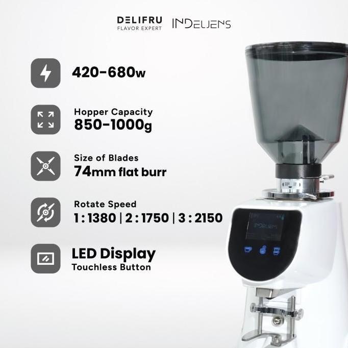 New- Delifru - Indeljens Coffee Grinder Veloce Mesin Pengiiling Biji Kopi