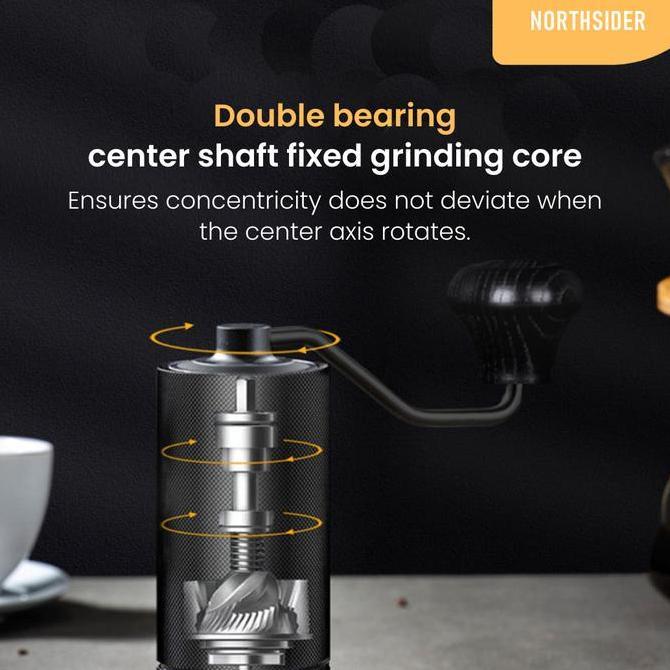 Hand coffee grinder kopi manual stainless steel conical burr JS-20