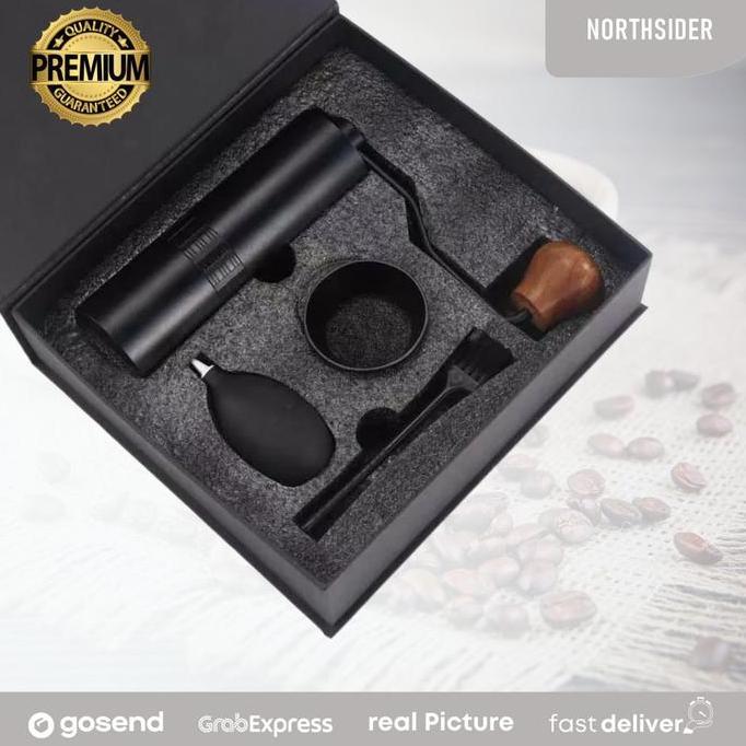 Hand coffee grinder kopi manual metal body stainless steel burr JS-G2