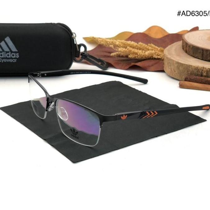 Frame Kacamata Pria Sporty Adidas 6305 Half Frame High Quality Terlaris