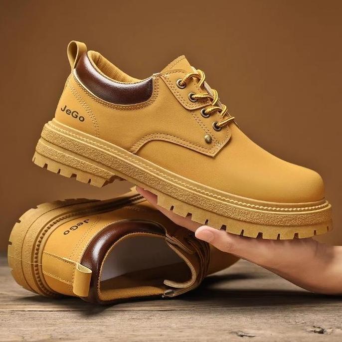 Sepatu touring pria kasual low boot cowboy boots pendek pria