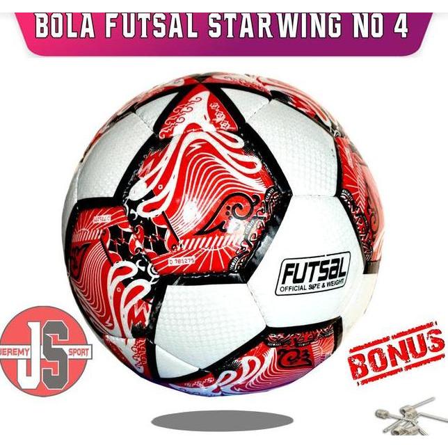 Bola Futsal Bahan Starwing Tikar Size 4 Peralatan Kiper