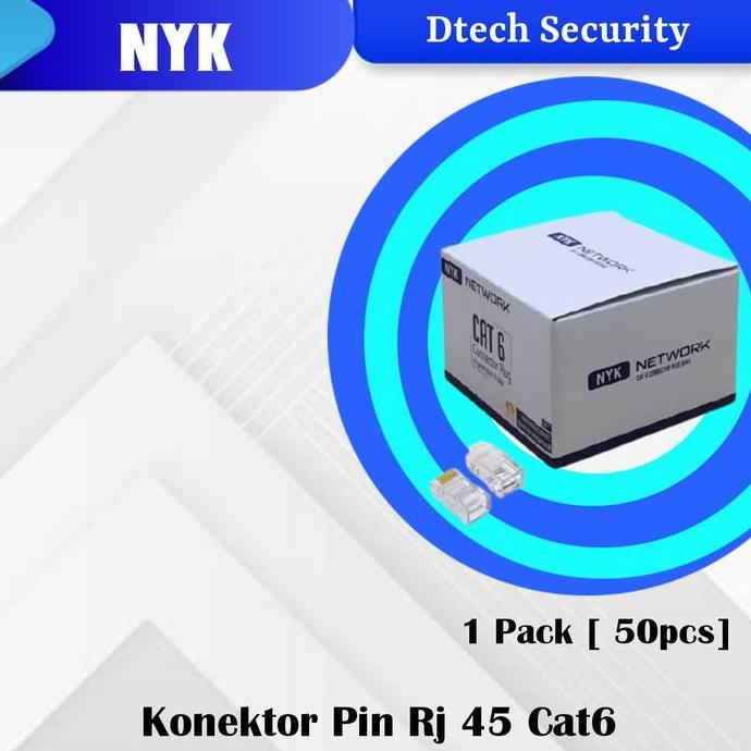 Konektor Pin Rj45 Cat6 / Konektor Pin Ftp Cat6 / Pin Rj45 ISI 50 pcs RESTOCK