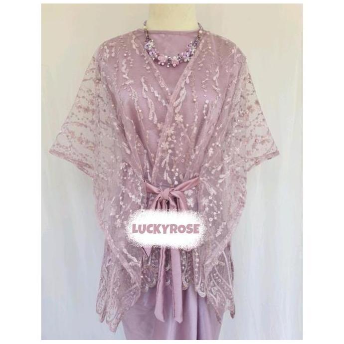 Wrap Outer Tille Ribbon Outer Organza Pita Outer Tulle Outer Brukat Outfit Kondangan Outer Lengan Pa