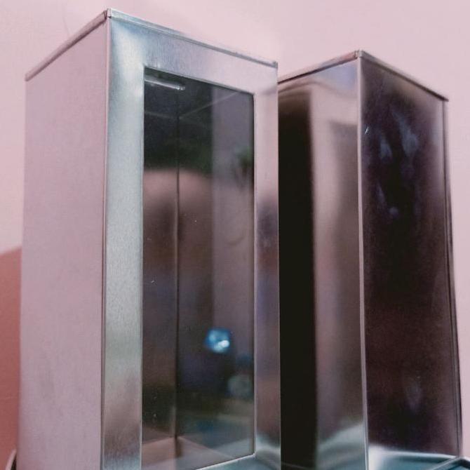 Celengan Kaleng Kaca Permanen Sier