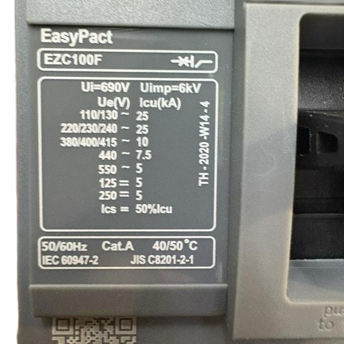Murah MCCB 40A 3Phase Schneider ORI - Easy Pact EZC 100B 40 Ampere 3 Phase Non COD